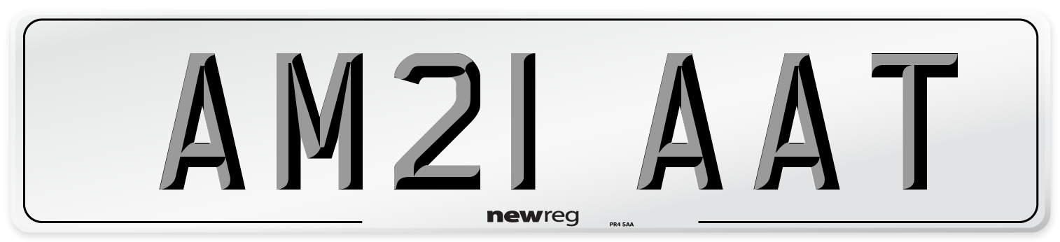 AM21 AAT Number Plate from New Reg